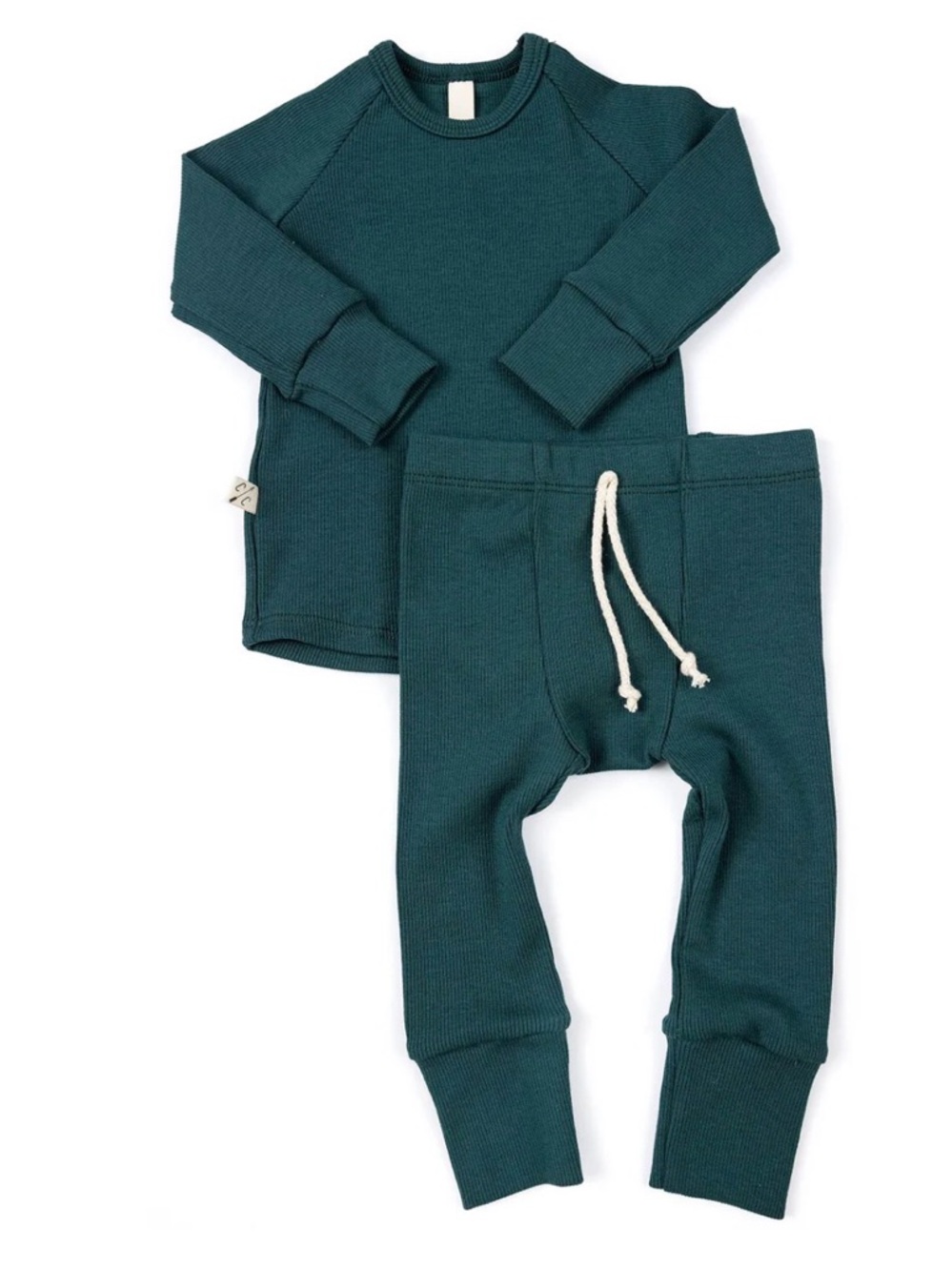 Childhoods Clothing Kids Modal Tri Blend Spruce Rib Knit Set 2T